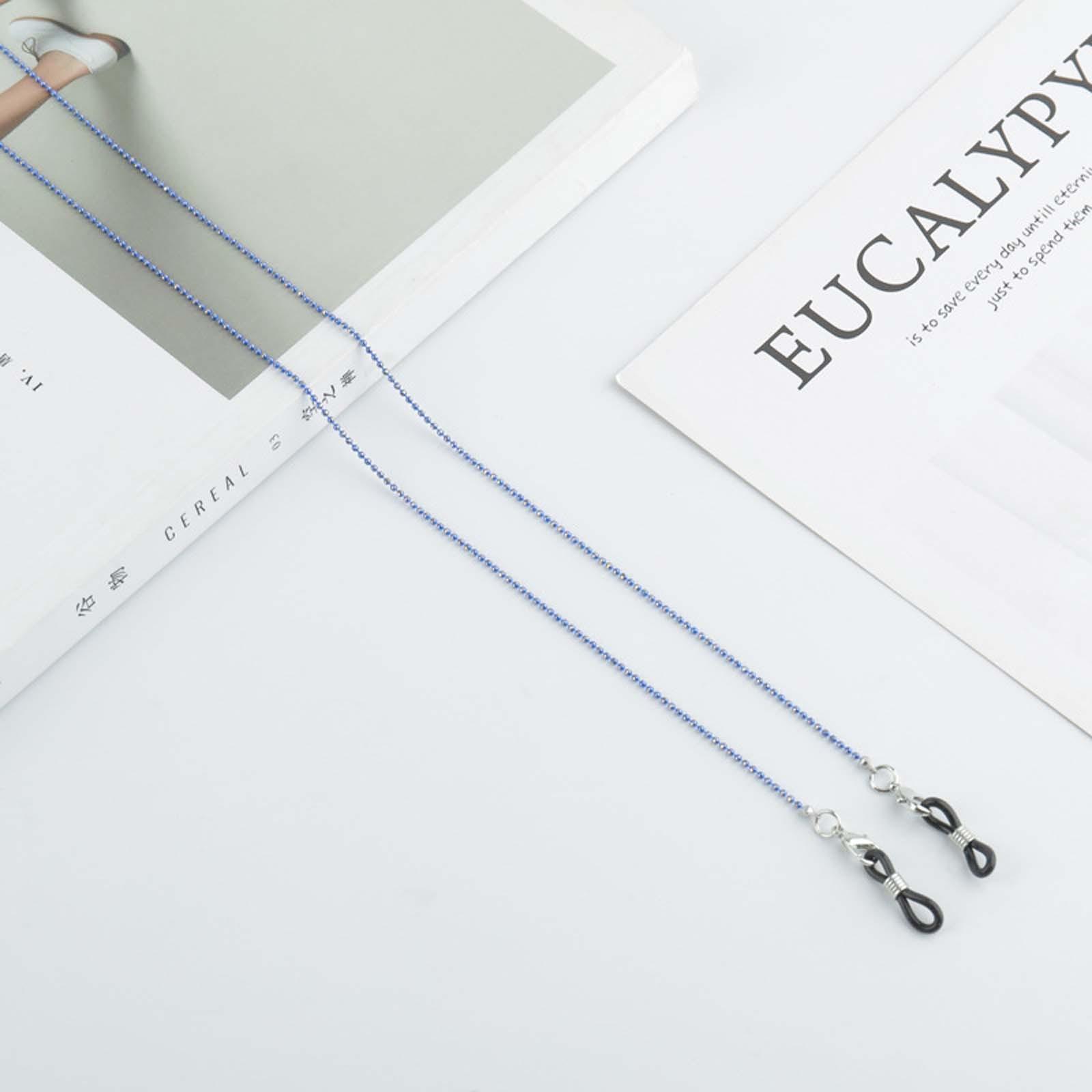 

Бусины, маска для лица, цепочка для очков, солнцезащитные очки, ремешок для очков, ремешок синий