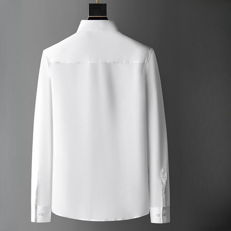 High Quality Men's Slim Anti-Wrinkle Long-Sleeve Shirt - Men's Printed Diamond Shirt