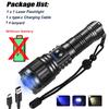 10000LM Ultra Bright Dual Light Source Flashlight Rechargeable Waterproof Emergency Lighting Spotlight Outdoor Camping Torch