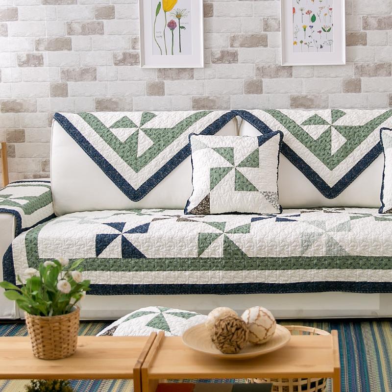 

Подушка для дивана из чистого хлопка в сельской местности, простой чехол для дивана из хлопка, подушка из пастырской ткани 70*70