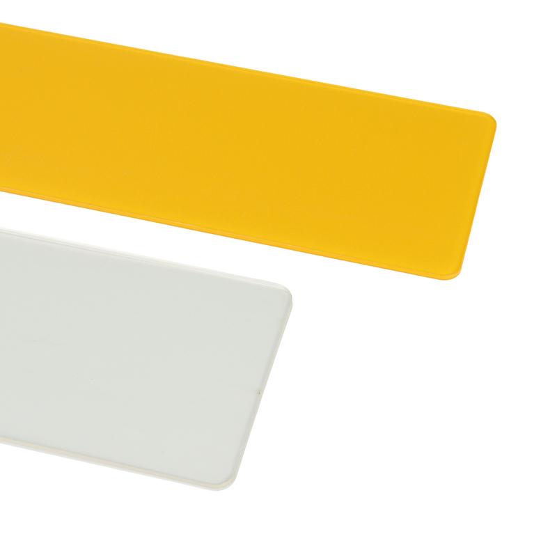 2pcs Auto Number Plate Arcylic With Reflective an & UK Blank Front Rear Standard Car License Plates Exterior Accessories