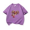 Kids Cotton T Shirt Rainbow Hair Girl Wear Plaid Skirt Print Crew Neck Short Sleeve Tee Casual Boys Girls Summer Tops