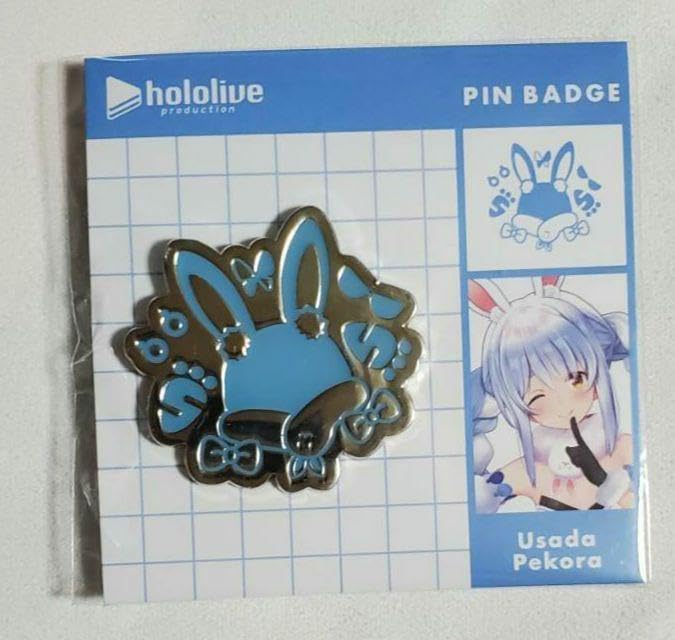

Usada Pekora pin badge holo emblem official goods