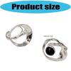 Artistic Irregular Black Onyx Ring Elegant Adjustable Opening Finger Accessories Geometric Twist Rhinestones Ring