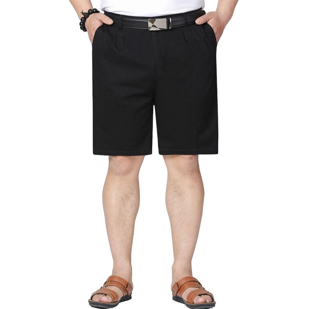 Men's Classic Fit Casual Shorts with Belt Loops and Side Pockets for Daily Wear Lightweight Material Comfortable Design