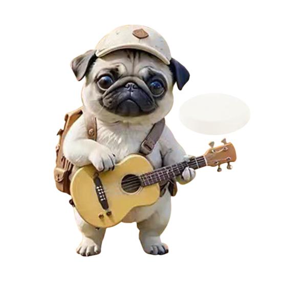 Désodorisant de Voiture Acrylique Clip d'Aération Chien Décoratif Parfum de Voiture Clip Climatiseur Voiture Anti-Rouille Chien Adore Cadeau Accessoires Intérieur d'Aération Auto