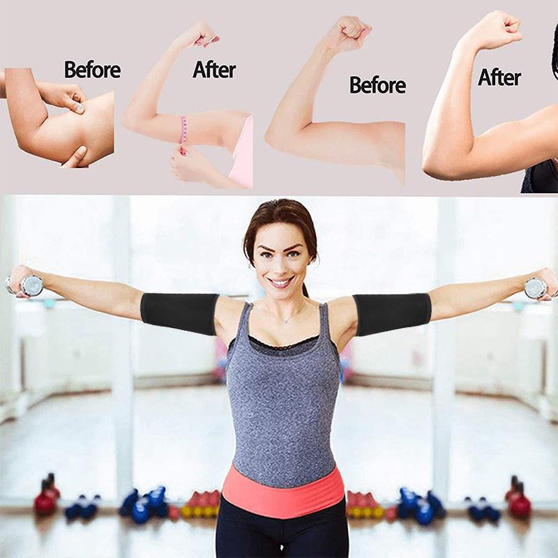 1 Pair Neoprene Arm Trimmers – Sweat-Enhancing Bands for Women’s Workout and Slimming
