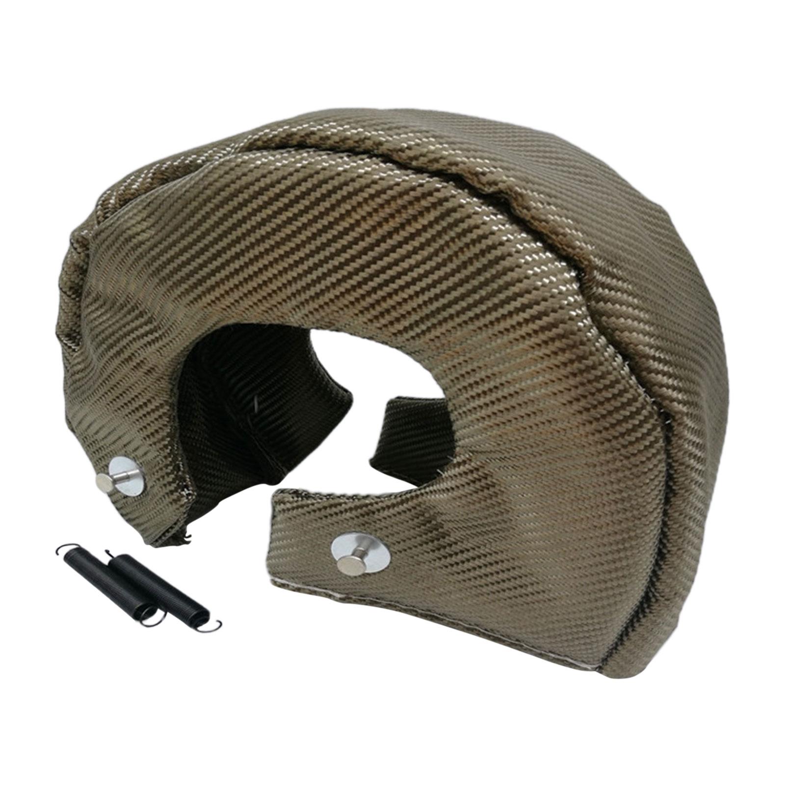 T3 T4 T6 Turbocharger Cover Wrap with Locking Springs Turbo Blanket Heat Shield Cover Car turbo blanket heat shield cover Barrie