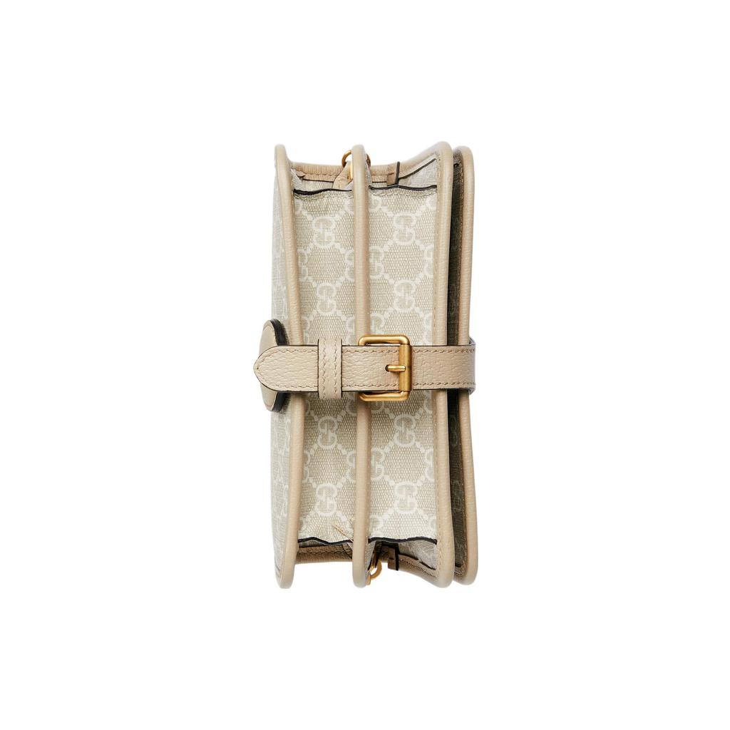 Gucci GG Supreme Mini Crossbody Bag Beige Leather 671620-UULBT-9683