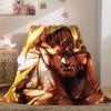 1PC Son Goku  Print Flannel Blanket, High quality All Seasons, Home Decor, Warmth and Comfort, Perfect for Christmas Gifts