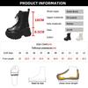 Fashion Punk Chunky Platform Ankle Boots Women 2025 Winter Gothic Thick Bottom Black Motorcycle Boots Designer Woman's Cosplay Y2K Shoes