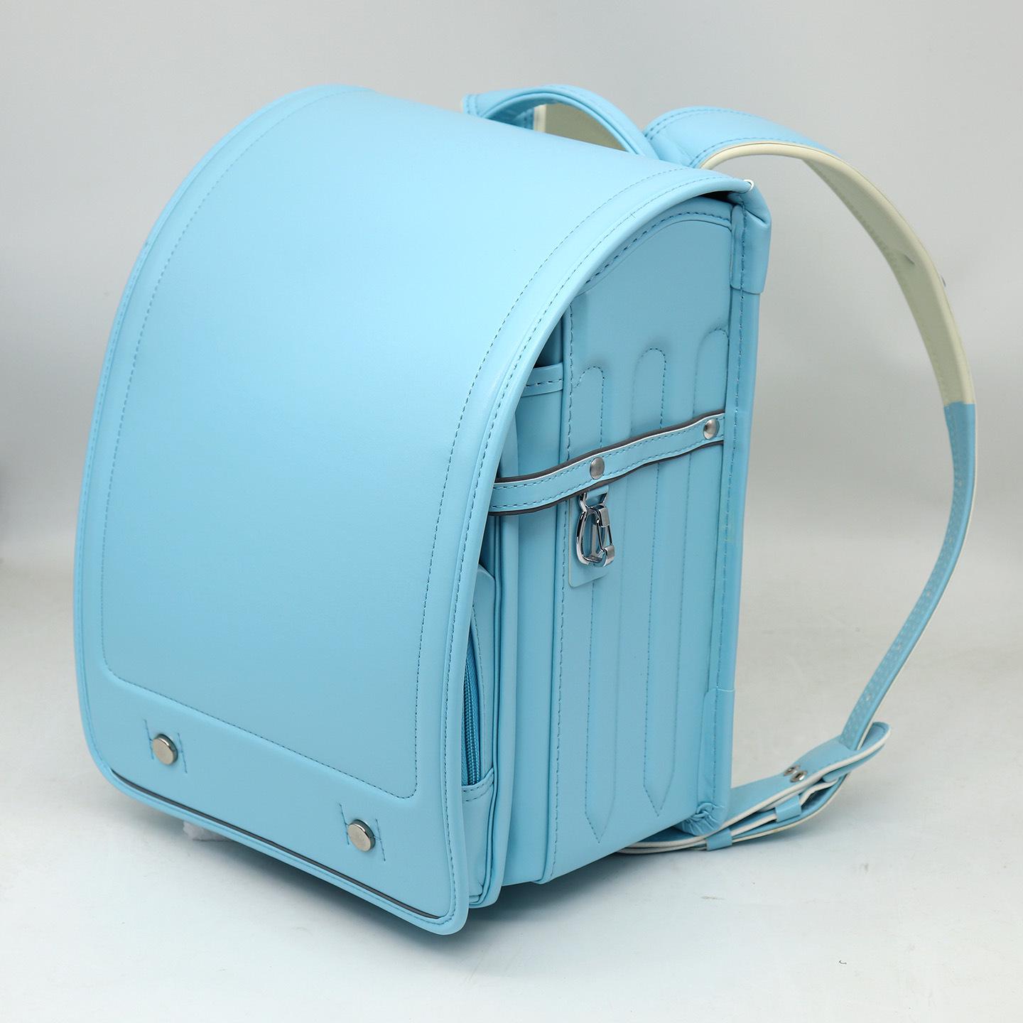 Японский школьный рюкзак: Легкий, Защищающий спину для мальчиков и девочек 1-6 классов светло-синий