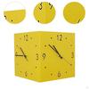 Faced Corner Timepiece Quiet Design Square Clock for Cafe Dining Area