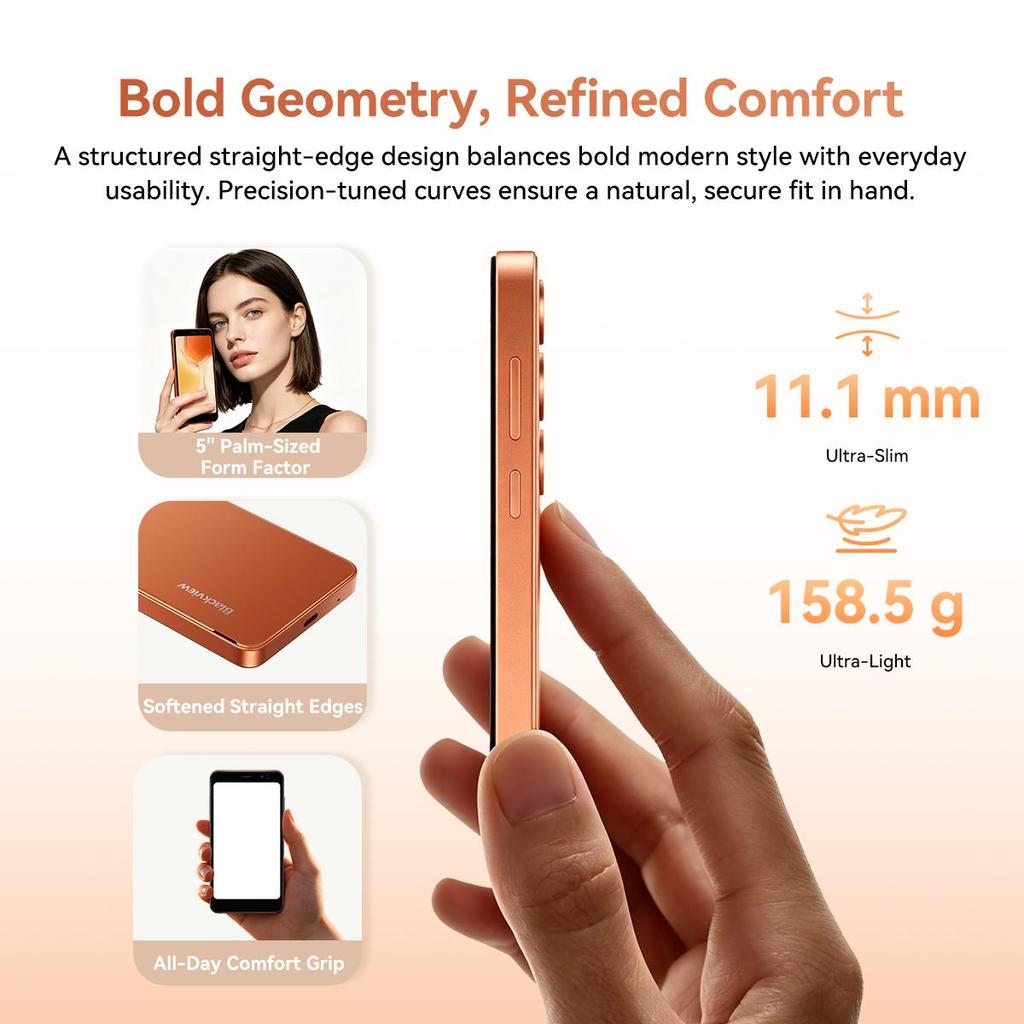 Blackview Smartphone Wave 2C Android 16, 12 GB de RAM + 32 GB de ROM(TF 1TB) Smartphone 3000mAh, Pantalla HD+ de 5", Cámara de 5MP+2MP, Doble SIM/GPS
