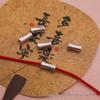 S999 Sterling Silver Bamboo Joint Beads Spacer for DIY Bracelets