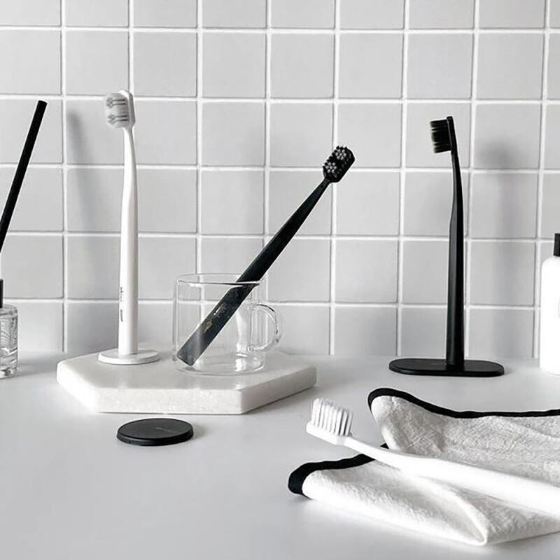 Magnetic Antibacterial Toothbrush 3-piece Set Noble White