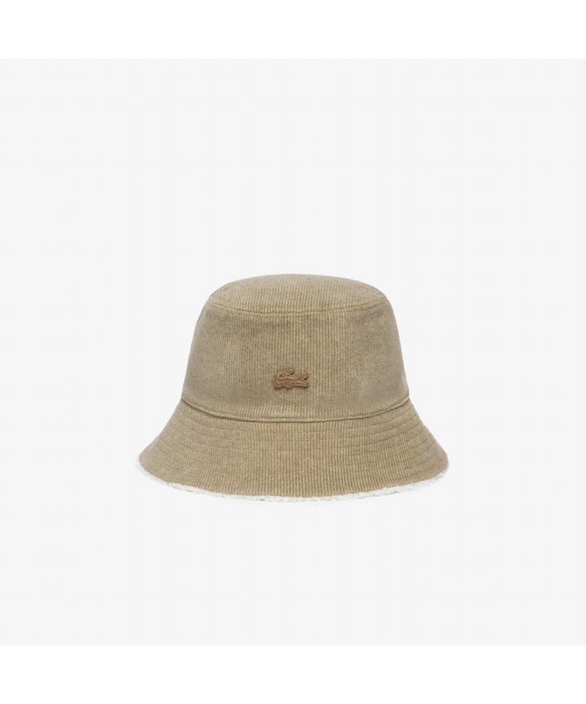 LACOSTE Cappello a Secchiello Unisex Reversibile in Velluto a Coste Rk417E-55N 02S