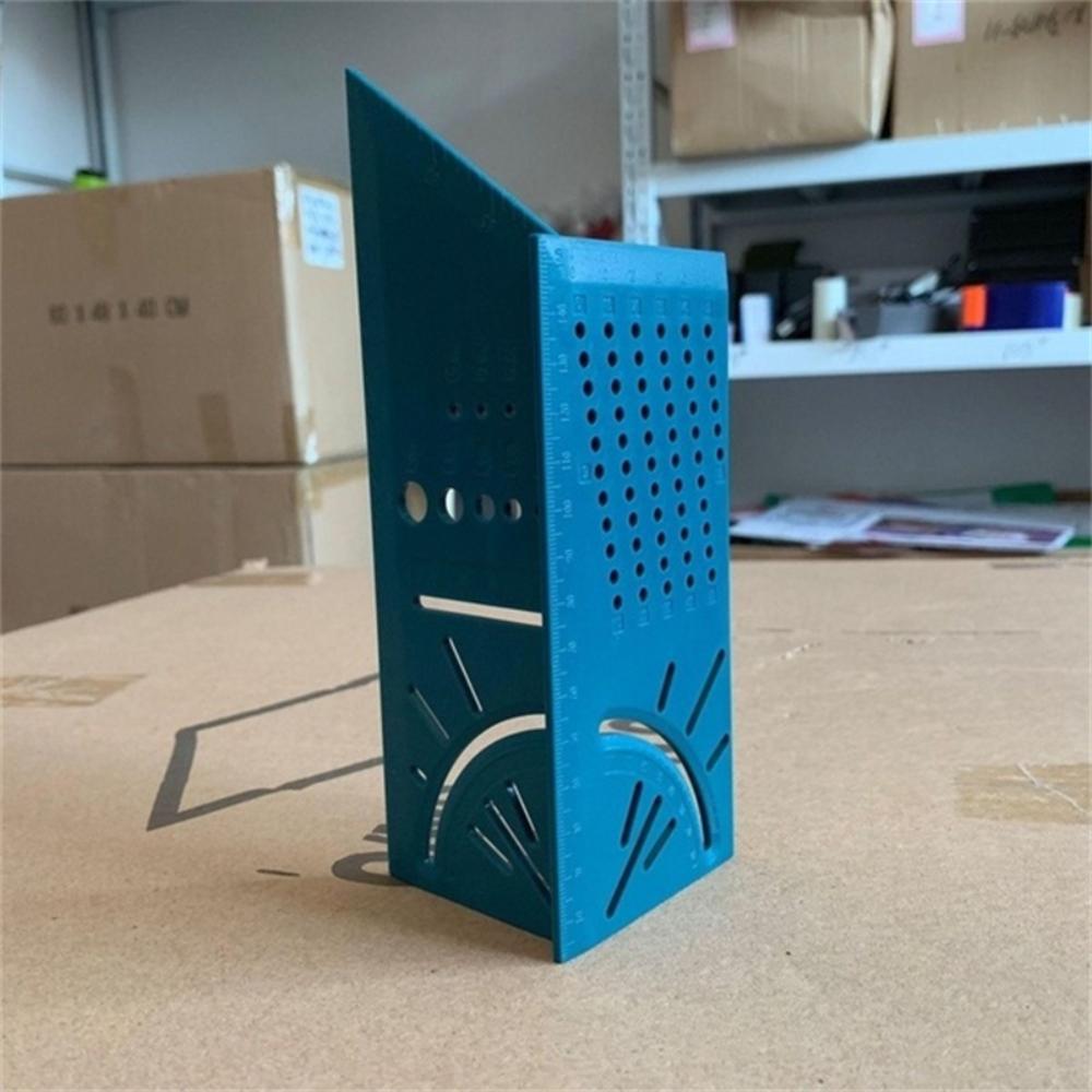 

Деревообрабатывающий угловой шаблон 3D позиционирующий шаблон транспортир деревообрабатывающий инструмент для разметки пробивки линейка для линий инструмент плотника инструмент для измерения угла зелёный