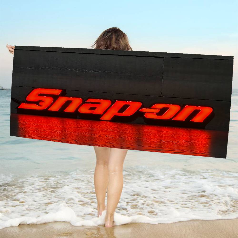 S-Snap On LOGO Microfiber Beach Towel Absorbent Quick dry Soft Yoga Swimming Resort Mountain Climbing Towel