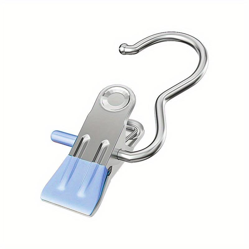 

10pcs Multi-Use Metal Hook Clips - Portable Organizer for Hats, Shoes, Pants | Space-Saving Wardrobe & Closet Storage Solution