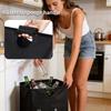 60L Empty Bottle Storage Basket with Handle Large Capacity Dirty Clothes Basket Categorized Storage Foldable Garbage Bin