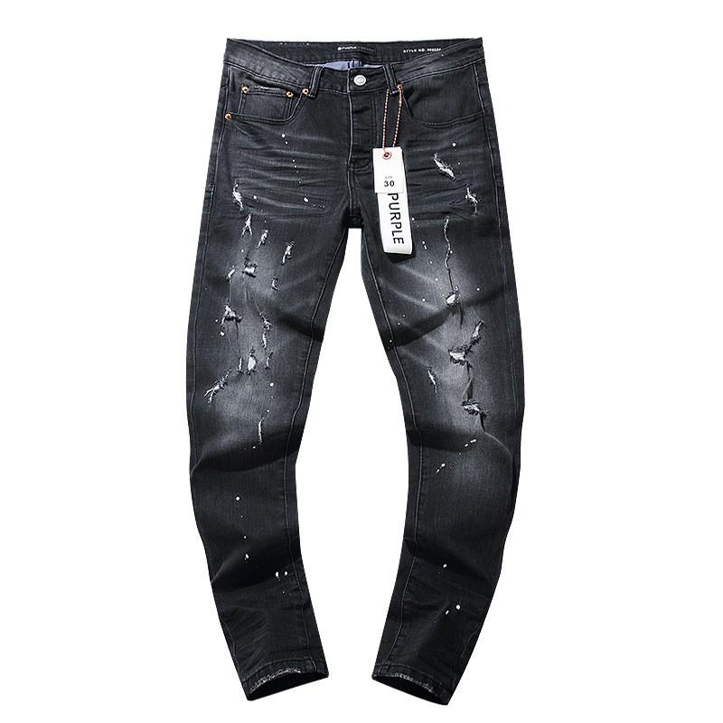 Jeans de Hombre Rectos con Parches Desgastados Estilo Vintage High Street Pantalones Casuales