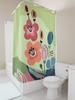 Beautiful Colorful Flower Pattern Waterproof Shower Curtain For Bathroom Decor Enhances Space With Nature Inspired Design