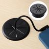 60MM Desk Cord Grommet Wire Hole Cover Line Outlet Port Threading Box Cover Cable Passing Box Office Table Cable Organizer