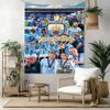 Manchester City Custom Your Name Wall Decor Tapestry Art For Pet Memorial Birthdaywedding Party Backdrop Family Gift