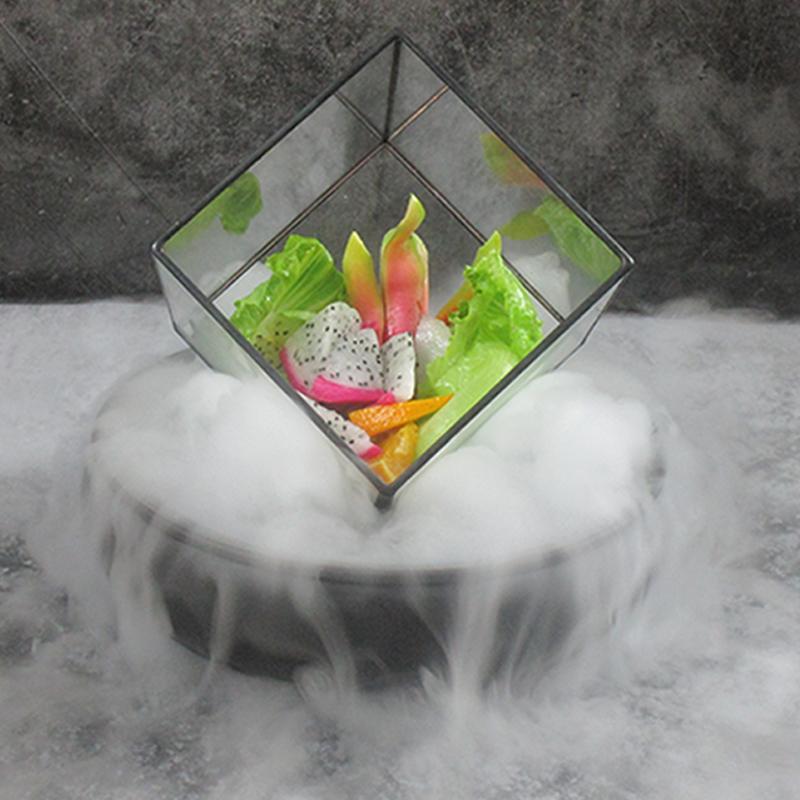 Hotel Specialty Plate Smoke Dry Ice Tableware Creative Utensils Artistic Conception Dish Plate Special-shaped Cooking Plate