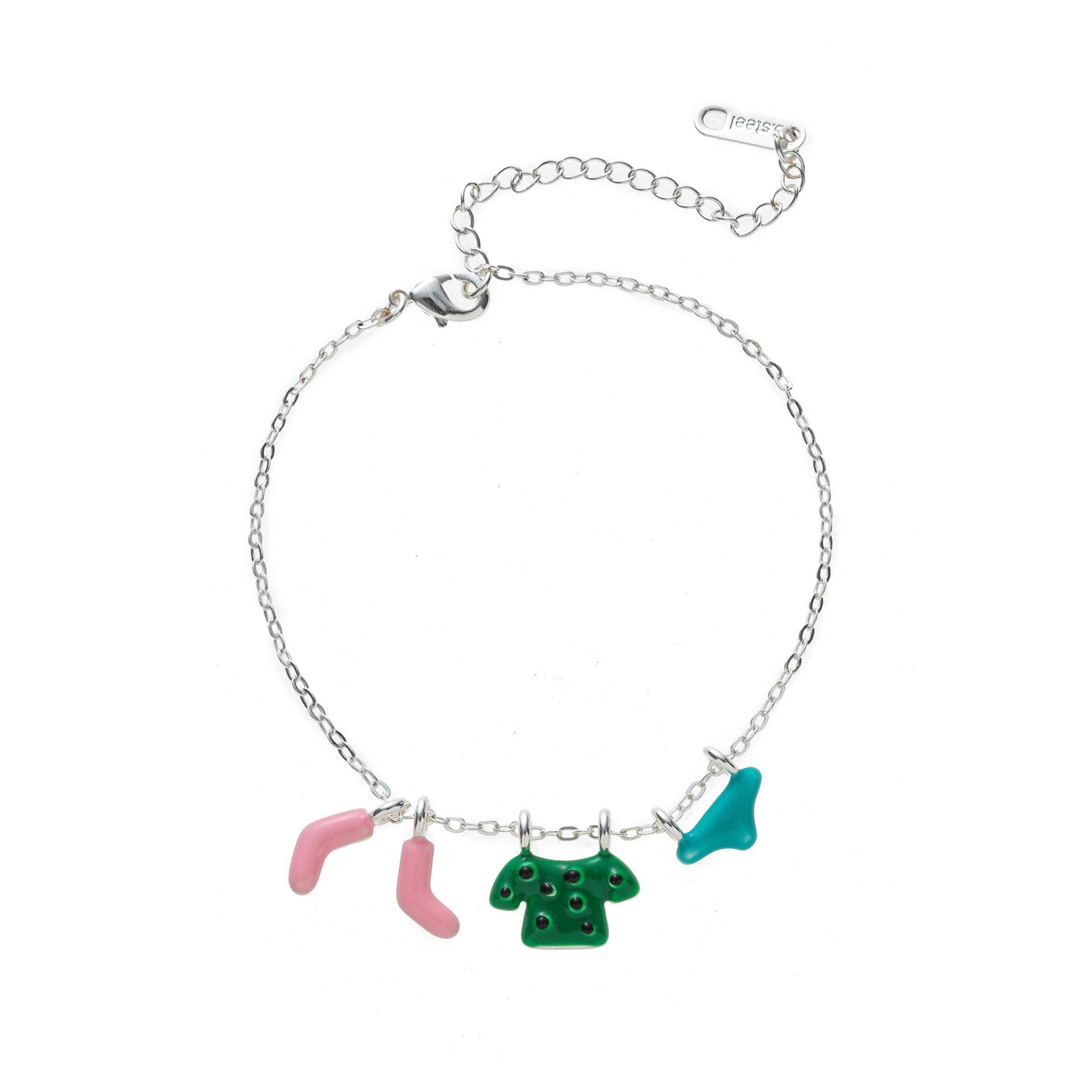 

Dripping Oil Colored Clothes Socks Panties Trendy Fashion Sweet Necklace Exaggerated Earrings