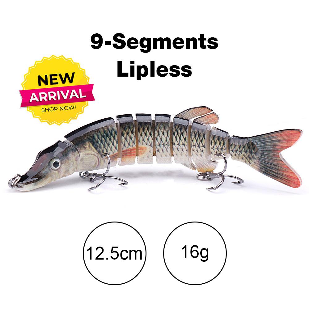 10cm/12.5cm Pike Wobblers for Fishing Artificial Bait Hard Multi Jointed Swimbait Crankbait Lifelike Fishing Lure Tackle