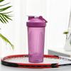 Tragbare Proteinpulver-Shaker-Flasche, 600 ml, auslaufsichere Wasserflasche für Fitnessstudio, Fitnesstraining, Sport-Shaker-Mixbecher mit Skala
