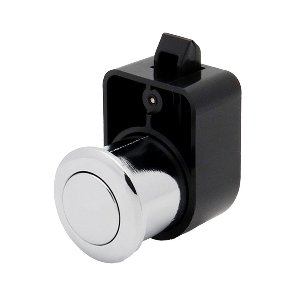 Cabinet Lock Push Button Lock Alloy Pull Handle Plastic Materials Reliable Lock Sturdy Construction For Cabinets