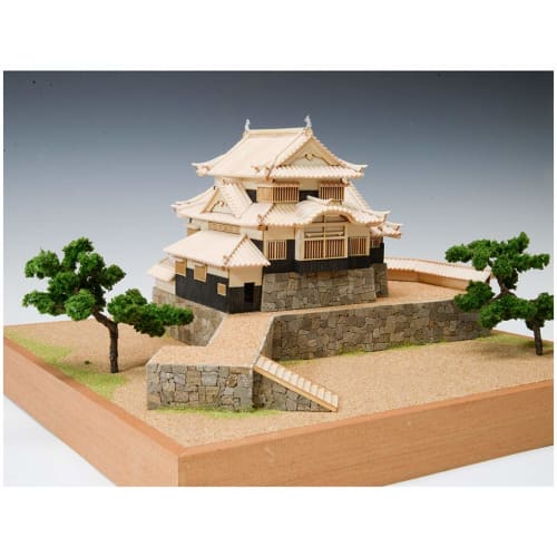Woody Joe 1/150 Bitchu Matsuyama Castle Wooden Model Assembly Kit