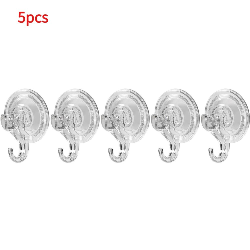 Suction Cup Hooks Clear Reusable Heavy Duty Vacuum Suction Cup Hooks Kitchen Bathroom Hooks for Towel Wall Hook Storage Holder
