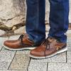 Edwin Wide American Casual Size Brown EDW-7980 Soft, Cushioned, Wingtip, Waterproof, Non-Slip, Plain, Casual, Business, Shoes, 27.0 cm,