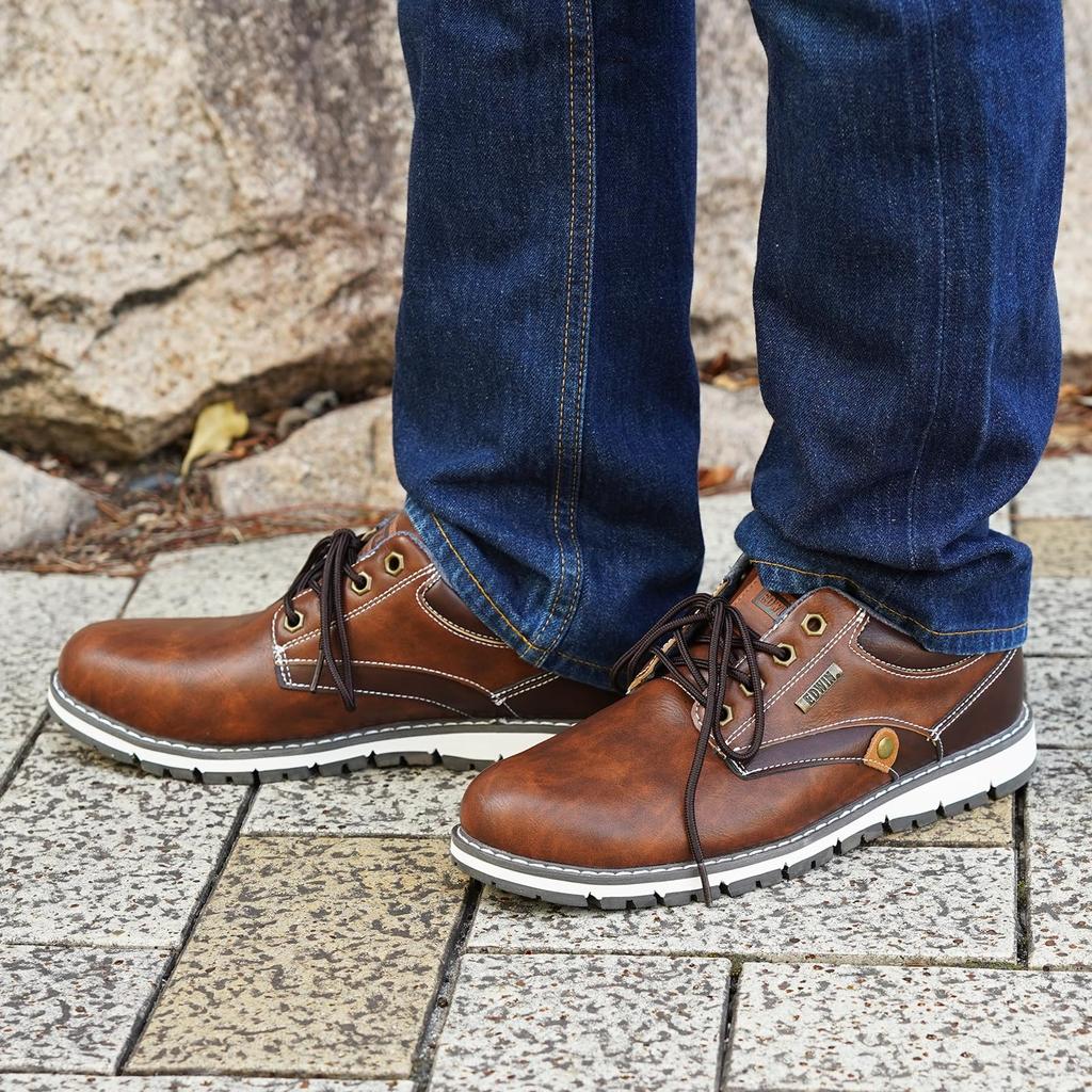 Edwin Wide American Casual Size Brown EDW-7980 Soft, Cushioned, Wingtip, Waterproof, Non-Slip, Plain, Casual, Business, Shoes, 27.0 cm,