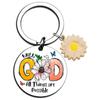 Stainless Steel Letter Key Color Printed Keychain Bag Pendant Jewelry Creative Small Gift Key Ring Stainless Steel Keychain for Backpack Bag Pendant