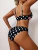 2026 European and American Color Block High-Waisted Tummy-Concealing Bikini Swimsuit