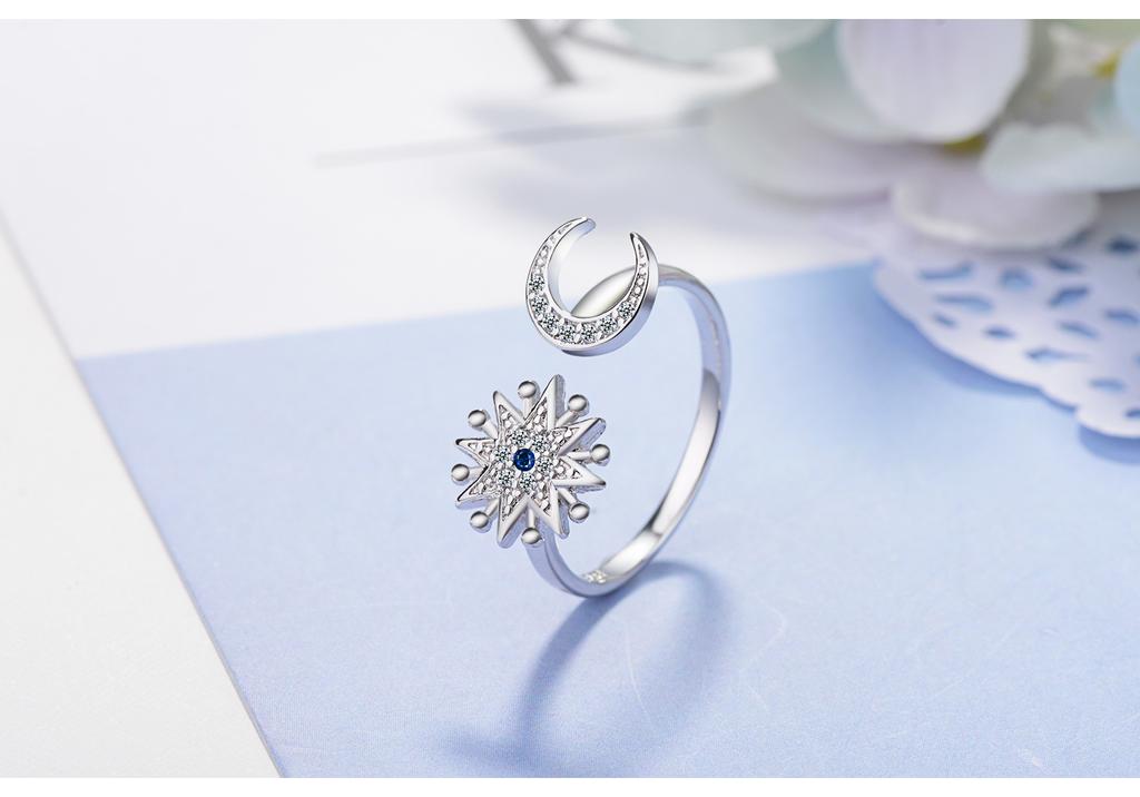 New 925 Sterling Silver Ring AAA Zircon Adjustable Simplicity Fashion Exquisite Women Jewelry Accessories Wedding Party Gift