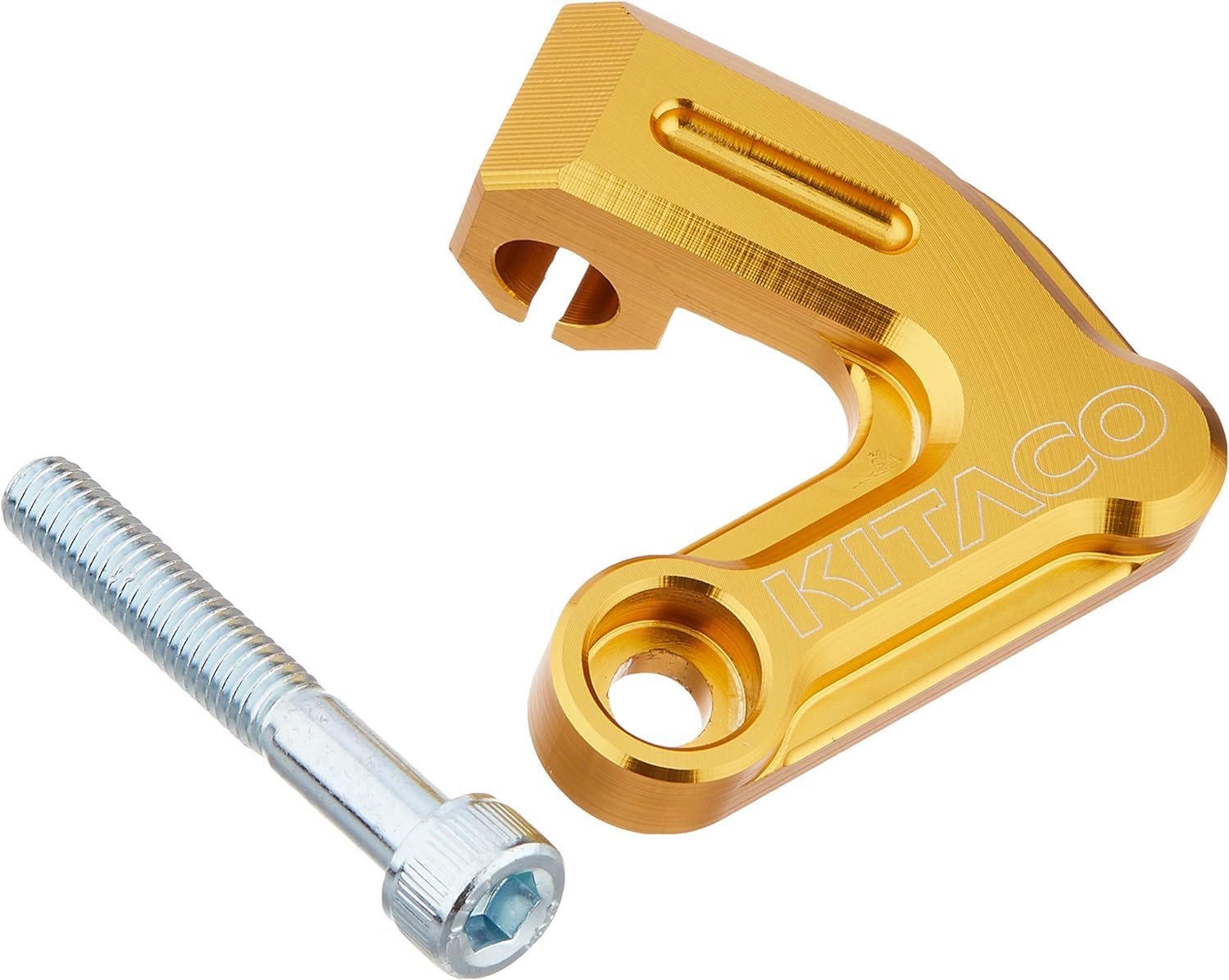 KITACO Clutch Cable Machined for Monkey Gold Anodized Receiver, Aluminum, 125/Grom, Finish, 307-1300971
