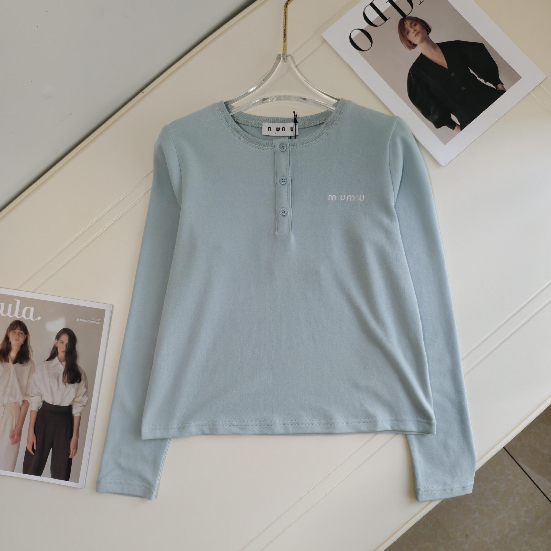 

Premium Autumn Slimming Casual Long Sleeve T-shirt for Men Small светло-синий