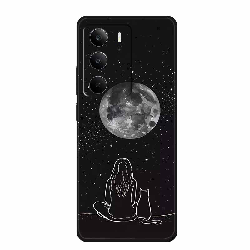 For Realme C75 Phone Case 6.72" Fashion Black Silicone Soft Coque For Realme C75 C75x V70s 14x Back Cover Case C 75 Protective