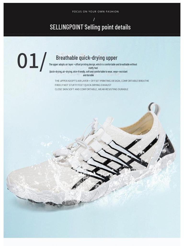 New Summer Outdoor Five-Finger Shoes: Men's and Women's Water and Trekking Shoes for Beach, River, Swimming, and Mountaineering