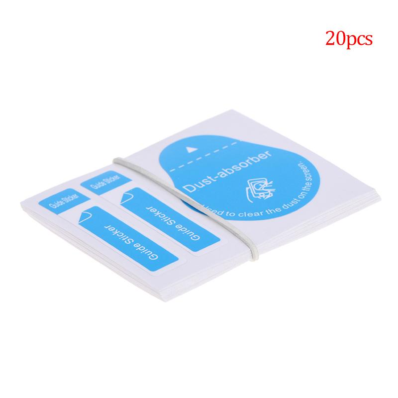 20/50 Stuks Stofverwijderaar Schoonmaakgereedschap voor Scherm 3-in-1 Stofabsorber + Leidende Sticker