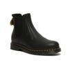 Dr. Martens 2976 Leather Round Toe Slip-On Ankle Chelsea Boots Unisex Boots Charcoal-Black 27142001