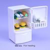 Dollhouse Miniature 1:12 White Refrigerator Kitchen Decor Model