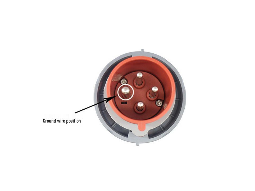 Marine 4-Pin 32A Generator Socket 380V 3H Terminal Special Plug