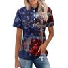 Women's Casual Polo Shirt Short Sleeve Loose Fit Button Down Top Lightweight Breathable Fabric Summer Wear